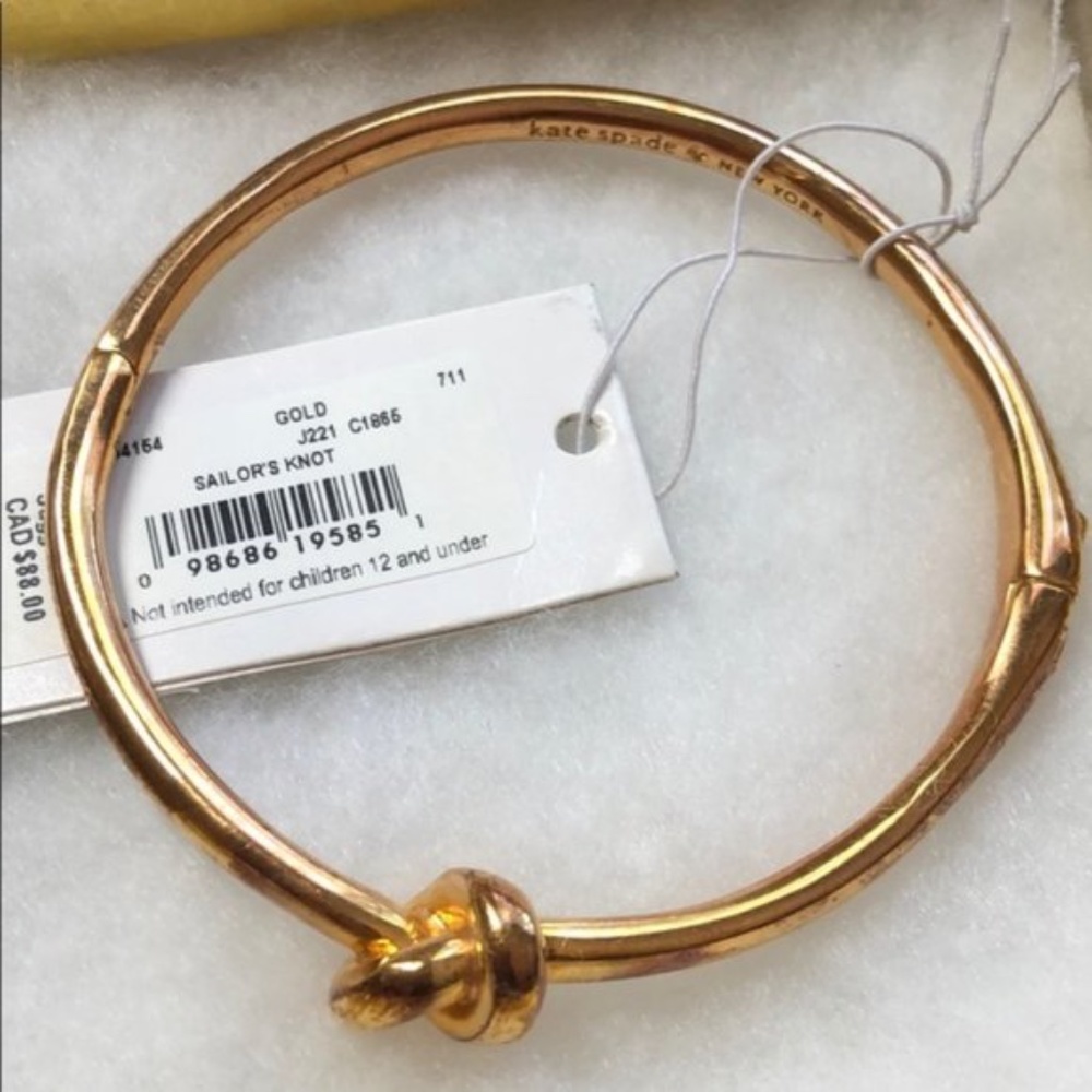 Kate Spade bangle sailor's knot antique finish